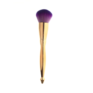Pincel de pincel de rubor rubor profesional de oro y púrpura