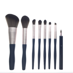 Juego de pincel de maquillaje de mango anti deslizamiento de la marina