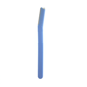 Afeitadora azul de la afeitadora de la ceja de la ceja con la cubierta de precisión