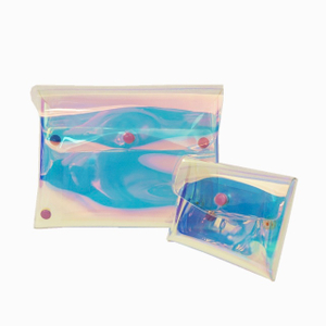 Bolsa de maquillaje cosmético holográfico TPU TPU